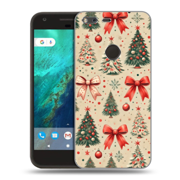 Силиконовый чехол на Google Pixel с принтом Новый год