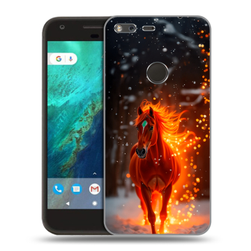 Силиконовый чехол на Google Pixel с принтом Новый год Силиконовый чехол на Google Pixel с принтом Новый год