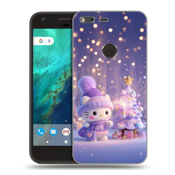 Силиконовый чехол на Google Pixel с принтом Новый год Силиконовый чехол на Google Pixel с принтом Новый год