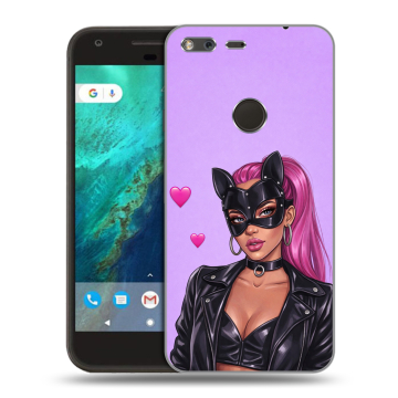 Силиконовый чехол на Google Pixel с принтом женский