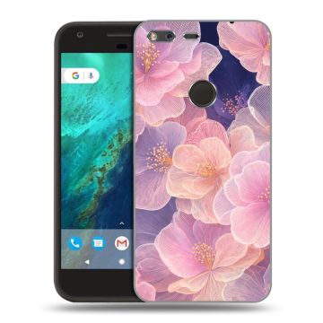 Силиконовый чехол на Google Pixel с принтом женский
