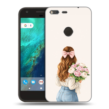 Силиконовый чехол на Google Pixel с принтом женский Силиконовый чехол на Google Pixel с принтом женский