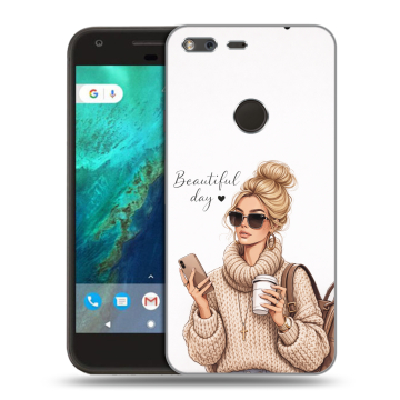 Силиконовый чехол на Google Pixel с принтом женский Силиконовый чехол на Google Pixel с принтом женский