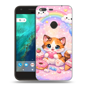 Силиконовый чехол на Google Pixel с принтом для девочек Силиконовый чехол на Google Pixel с принтом для девочек