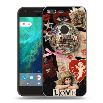 Силиконовый чехол на Google Pixel с принтом для девочек
