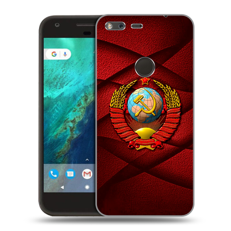 Пластиковый чехол на Google Pixel с принтом Герб СССР Пластиковый чехол на Google Pixel с принтом Герб СССР