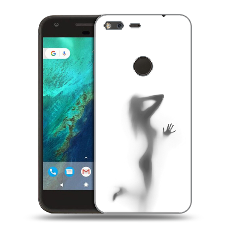 Пластиковый чехол на Google Pixel с принтом Силуэт Пластиковый чехол на Google Pixel с принтом Силуэт