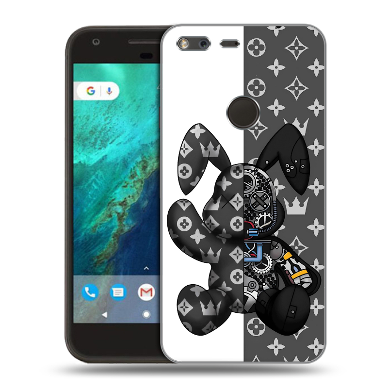Силиконовый чехол на Google Pixel с принтом Луи робот Силиконовый чехол на Google Pixel с принтом Луи робот