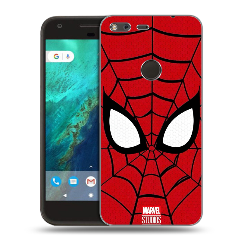 Пластиковый чехол на Google Pixel с принтом человек паук spiderman Пластиковый чехол на Google Pixel с принтом человек паук spiderman