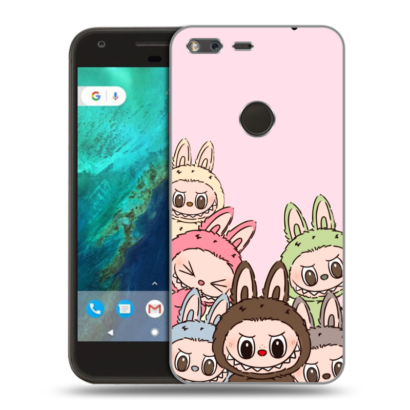 Силиконовый чехол на Google Pixel с принтом Лабубу Силиконовый чехол на Google Pixel с принтом Лабубу