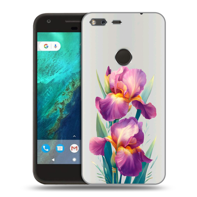 Силиконовый чехол на Google Pixel с принтом Цветы орхидеи Силиконовый чехол на Google Pixel с принтом Цветы орхидеи