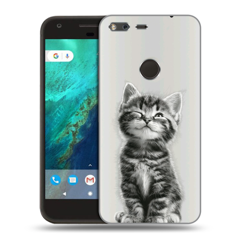 Силиконовый чехол на Google Pixel с принтом Котенок Силиконовый чехол на Google Pixel с принтом Котенок