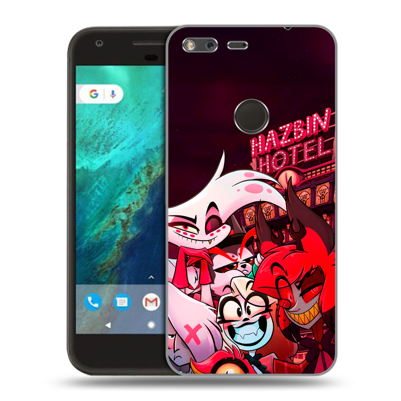 Силиконовый чехол на Google Pixel с принтом Hazbin Hotel Отель Хазбин Силиконовый чехол на Google Pixel с принтом Hazbin Hotel Отель Хазбин
