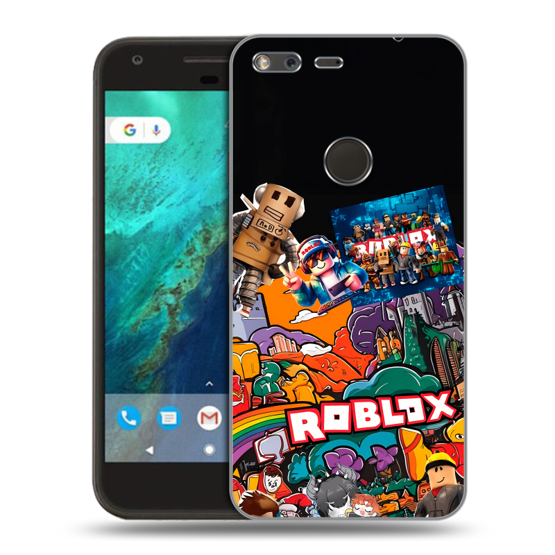 Пластиковый чехол на Google Pixel с принтом Roblox Роблокс Пластиковый чехол на Google Pixel с принтом Roblox Роблокс