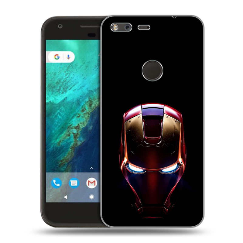 Силиконовый чехол на Google Pixel с принтом IronMan Железный человек Силиконовый чехол на Google Pixel с принтом IronMan Железный человек