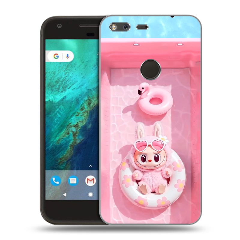 Силиконовый чехол на Google Pixel с принтом Labubu Лабубу Силиконовый чехол на Google Pixel с принтом Labubu Лабубу
