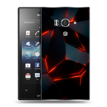 Пластиковый чехол на Sony Xperia acro S с принтом Яркие абстракции Пластиковый чехол на Sony Xperia acro S с принтом Яркие абстракции