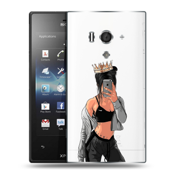 Пластиковый чехол на Sony Xperia acro S с принтом Женские принты Пластиковый чехол на Sony Xperia acro S с принтом Женские принты