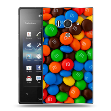 Пластиковый чехол на Sony Xperia acro S с принтом Конфеты