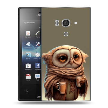 Пластиковый чехол на Sony Xperia acro S с принтом Сова Пластиковый чехол на Sony Xperia acro S с принтом Сова