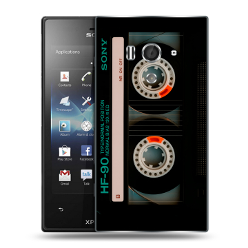 Пластиковый чехол на Sony Xperia acro S с принтом Кассета