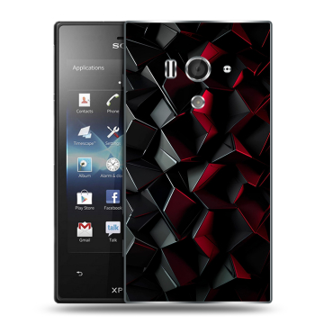 Пластиковый чехол на Sony Xperia acro S с принтом Абстракция