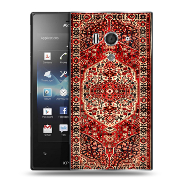 Пластиковый чехол на Sony Xperia acro S с принтом Ковер