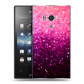 Пластиковый чехол на Sony Xperia acro S с принтом Блестки Пластиковый чехол на Sony Xperia acro S с принтом Блестки