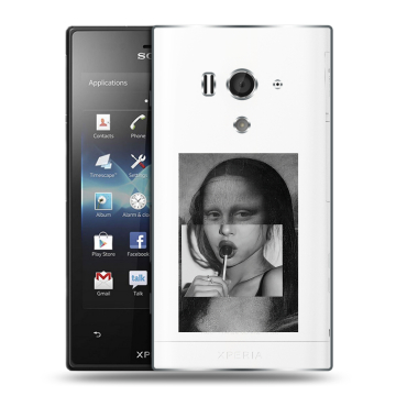 Пластиковый чехол на Sony Xperia acro S с принтом Мона Лиза