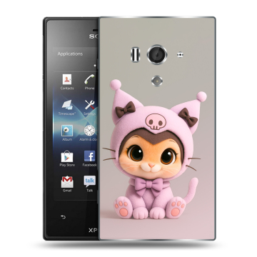 Пластиковый чехол на Sony Xperia acro S с принтом Куроми Kuromi 