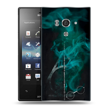 Пластиковый чехол на Sony Xperia acro S с принтом Гарри Поттер Harry Potter
