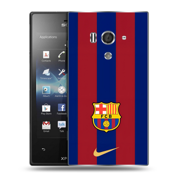 Пластиковый чехол на Sony Xperia acro S с принтом Барселона Barcelona