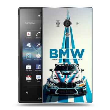 Пластиковый чехол на Sony Xperia acro S с принтом БМВ BMW