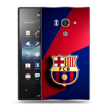 Пластиковый чехол на Sony Xperia acro S с принтом Барселона Barcelona