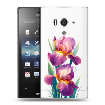 Пластиковый чехол на Sony Xperia acro S с принтом Цветы орхидеи Пластиковый чехол на Sony Xperia acro S с принтом Цветы орхидеи