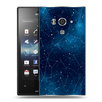 Пластиковый чехол на Sony Xperia acro S с принтом Космос звезды Пластиковый чехол на Sony Xperia acro S с принтом Космос звезды