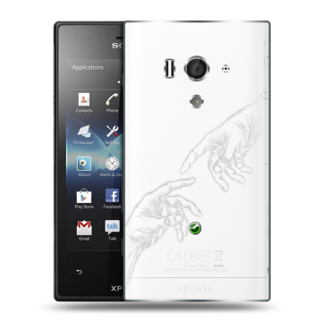 Пластиковый чехол на Sony Xperia acro S с принтом Сотворение мира Пластиковый чехол на Sony Xperia acro S с принтом Сотворение мира