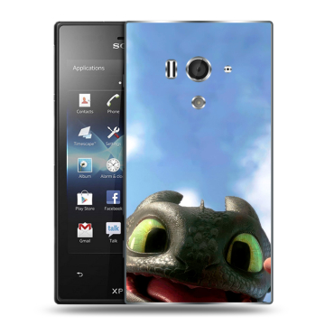 Пластиковый чехол на Sony Xperia acro S с принтом Как приручить дракона