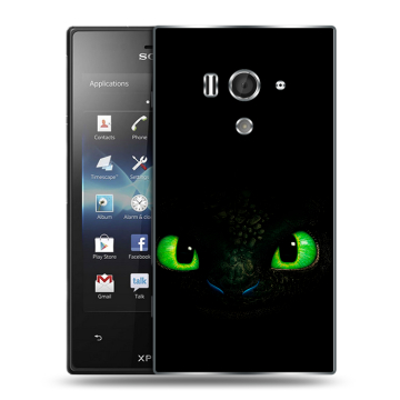 Пластиковый чехол на Sony Xperia acro S с принтом Как приручить дракона