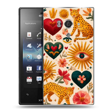 Пластиковый чехол на Sony Xperia acro S с принтом Модный принт Пластиковый чехол на Sony Xperia acro S с принтом Модный принт