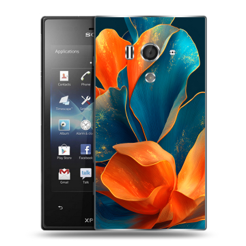 Пластиковый чехол на Sony Xperia acro S с принтом Цветы Пластиковый чехол на Sony Xperia acro S с принтом Цветы