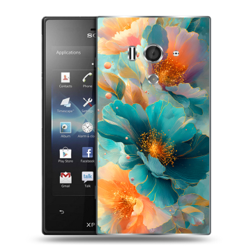 Пластиковый чехол на Sony Xperia acro S с принтом Цветы Пластиковый чехол на Sony Xperia acro S с принтом Цветы