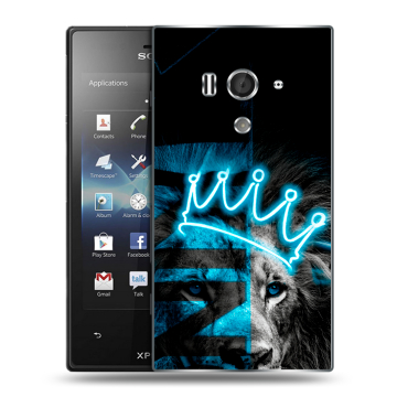Пластиковый чехол на Sony Xperia acro S с принтом Король лев Пластиковый чехол на Sony Xperia acro S с принтом Король лев