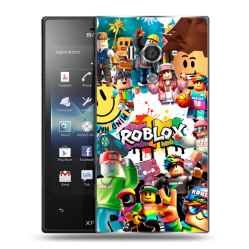 Пластиковый чехол на Sony Xperia acro S с принтом Roblox Роблокс Пластиковый чехол на Sony Xperia acro S с принтом Roblox Роблокс