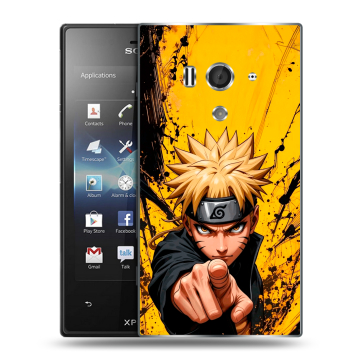 Пластиковый чехол на Sony Xperia acro S с принтом Naruto Наруто