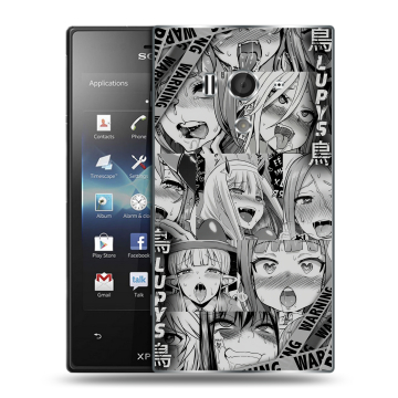 Пластиковый чехол на Sony Xperia acro S с принтом Ahegao Ахегао Аниме Пластиковый чехол на Sony Xperia acro S с принтом Ahegao Ахегао Аниме