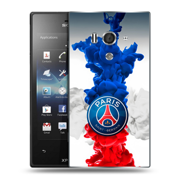 Пластиковый чехол на Sony Xperia acro S с принтом PSG ПСЖ Пластиковый чехол на Sony Xperia acro S с принтом PSG ПСЖ