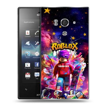 Пластиковый чехол на Sony Xperia acro S с принтом Roblox Роблокс Пластиковый чехол на Sony Xperia acro S с принтом Roblox Роблокс