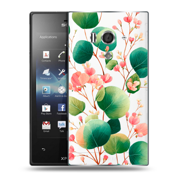 Пластиковый чехол на Sony Xperia acro S с принтом женский Пластиковый чехол на Sony Xperia acro S с принтом женский