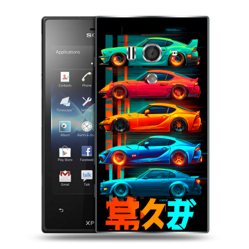 Пластиковый чехол на Sony Xperia acro S с принтом машины тачки Пластиковый чехол на Sony Xperia acro S с принтом машины тачки